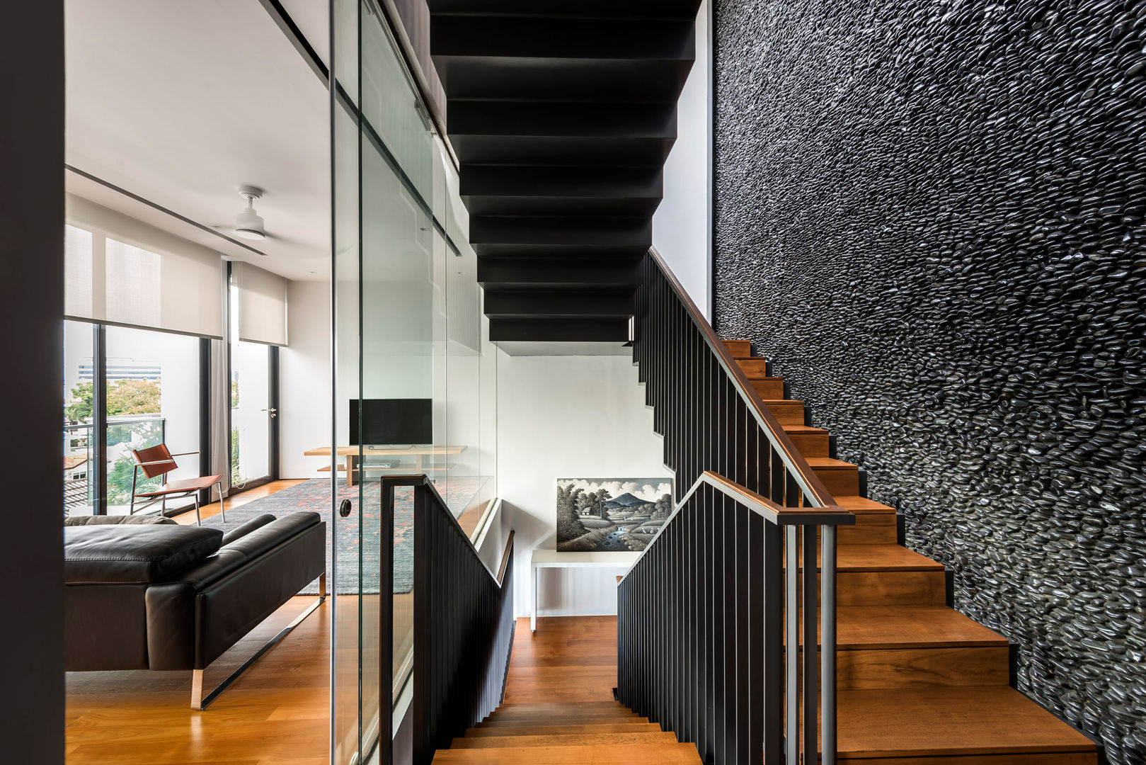 Courtyard House, ming architects ming architects Couloir, entrée, escaliers modernes