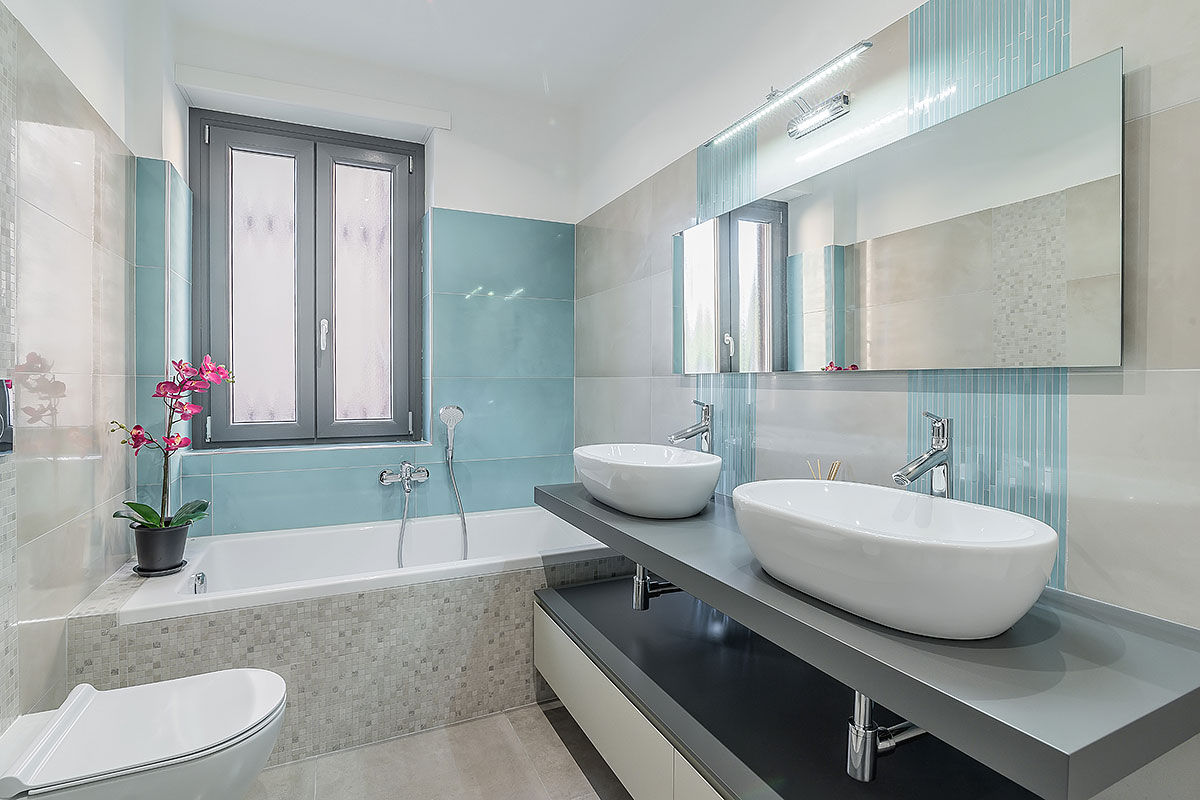 Ristrutturazione appartamento Roma, Bufalotta, Facile Ristrutturare Facile Ristrutturare Modern Banyo