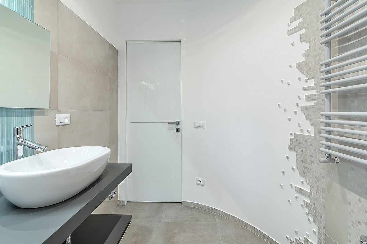 Ristrutturazione appartamento Roma, Bufalotta, Facile Ristrutturare Facile Ristrutturare Modern Banyo