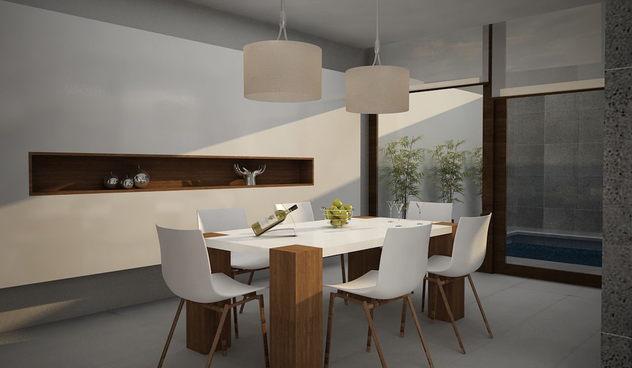 homify Ruang Makan Modern Kuarsa