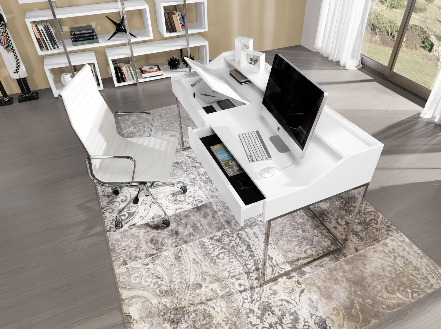 Ambiente Edge by Laskasas, Laskasas Laskasas Modern study/office