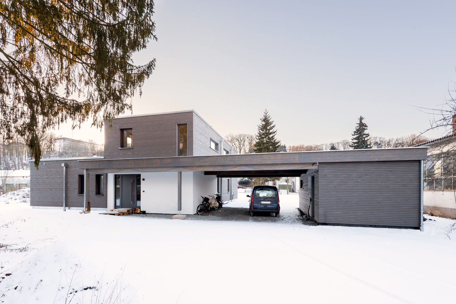 wohnhaus b, sebastian kolm architekturfotografie sebastian kolm architekturfotografie 모던스타일 주택 우드 우드 그레인