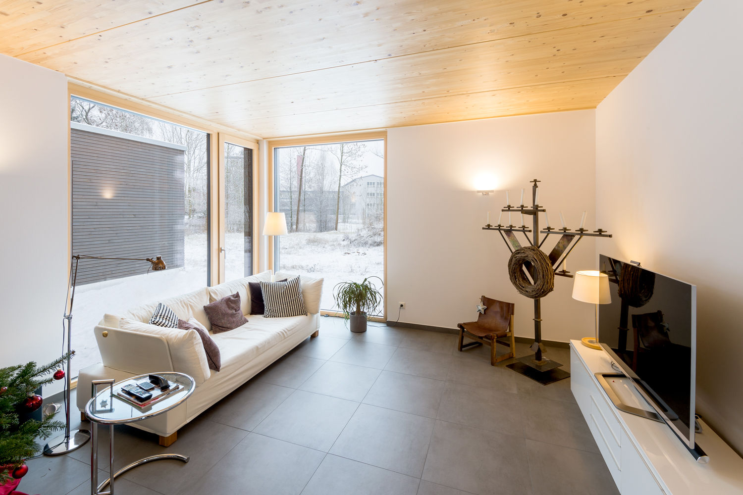 wohnhaus b, sebastian kolm architekturfotografie sebastian kolm architekturfotografie Modern Living Room Wood Wood effect