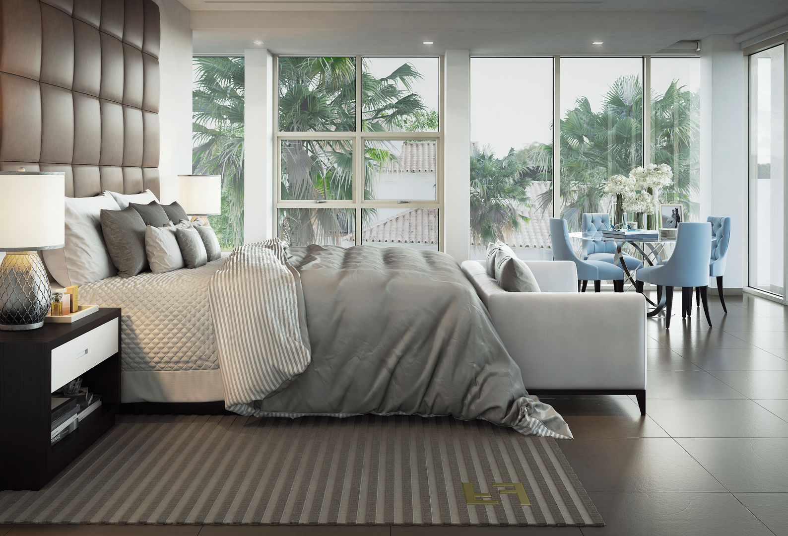 master bed room, m.frahat m.frahat Modern style bedroom