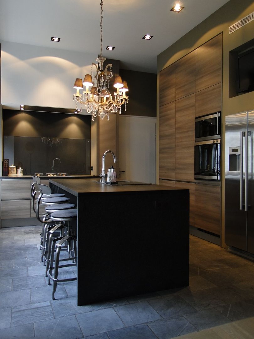 Sanierung einer Gründerzeitvilla für eine 6-köpfige Familie, AID-Studio AID-Studio Modern kitchen