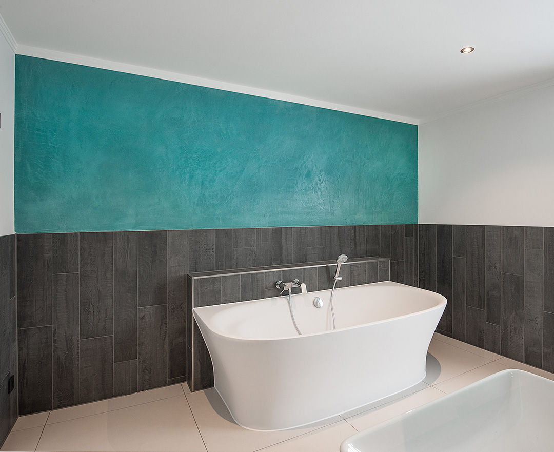 Wandgestaltung/ Oberflächengestaltung, FARBCOMPANY FARBCOMPANY 現代浴室設計點子、靈感&圖片