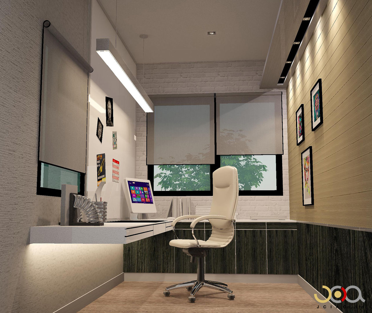 homify Modern study/office