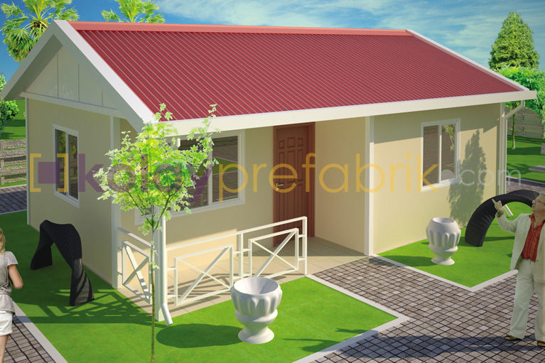 Tek Katlı Prefabrik Ev 40 m2 (1+1), PREFABRICATED HOUSES BUILDINGS | KOLAY PREFABRIK PREFABRICATED HOUSES BUILDINGS | KOLAY PREFABRIK Classic style houses