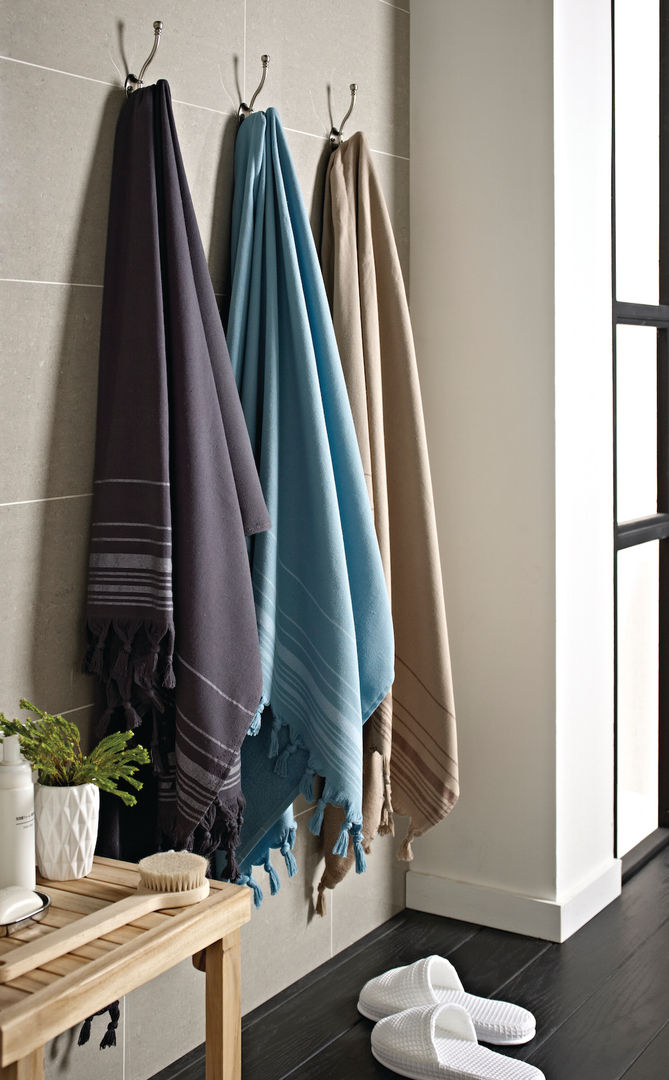 Hammam Terry Towel 100% Cotton King of Cotton Mediterrane Badezimmer Baumwolle Rot Textilien und Accessoires