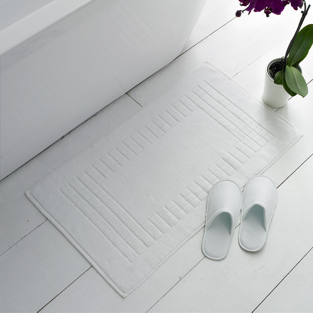 Pure Cotton Towelling Bath Mat King of Cotton Modern bathroom Cotton Red Textiles & accessories