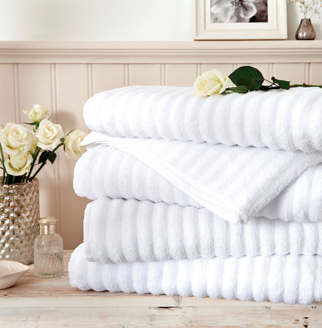 Mont Blanc Zero Twist 100% cotton Ribbed Towels King of Cotton حمام قطن Red منسوجات واكسسوارات