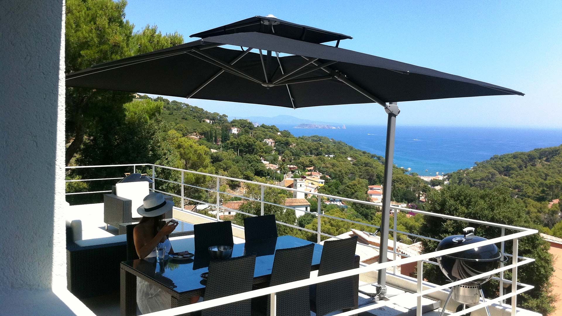 Cantilever parasol Solero Laterna Solero Modern Garden Aluminium/Zinc Furniture