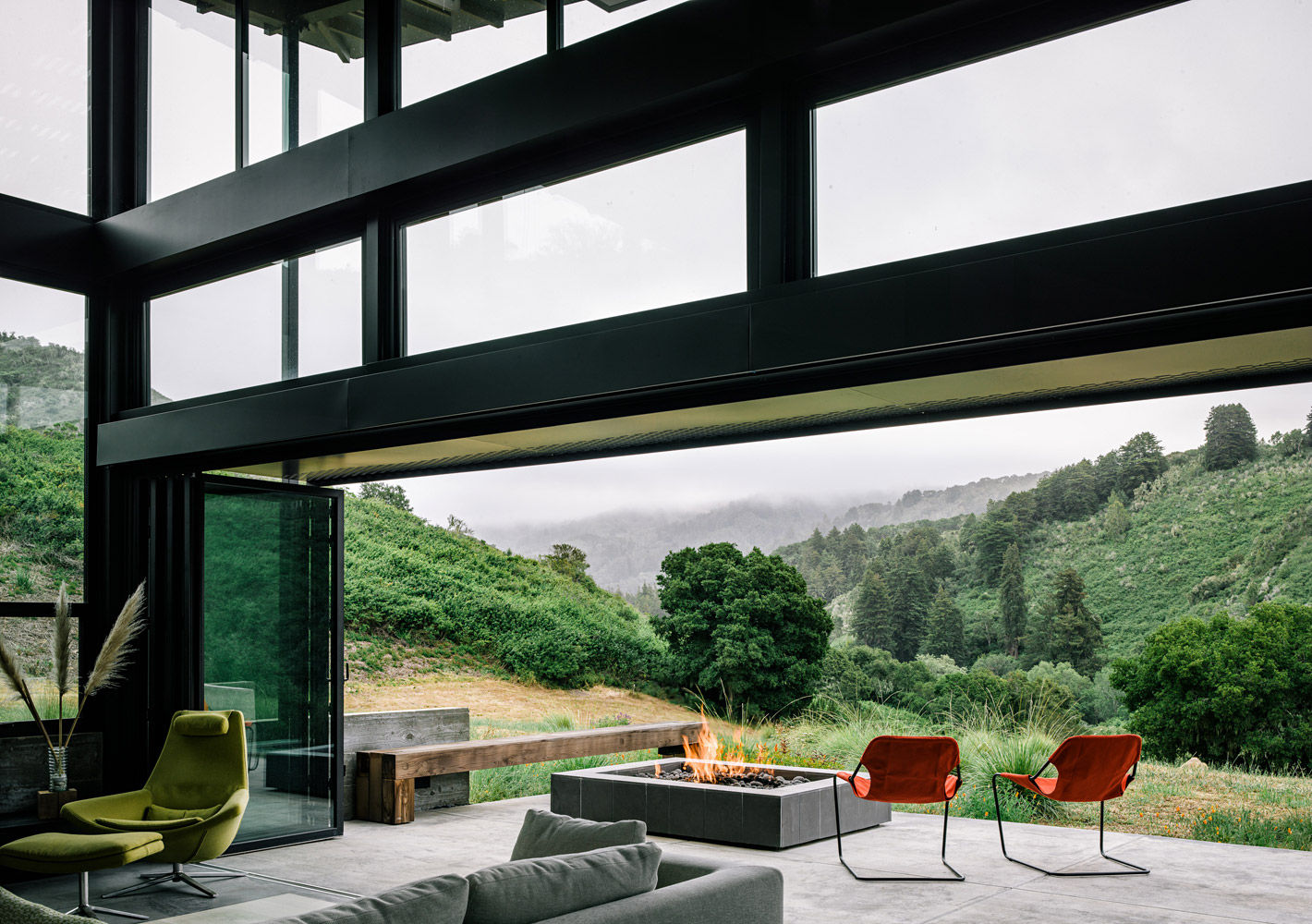 Butterfly House, Feldman Architecture Feldman Architecture Living room Glass