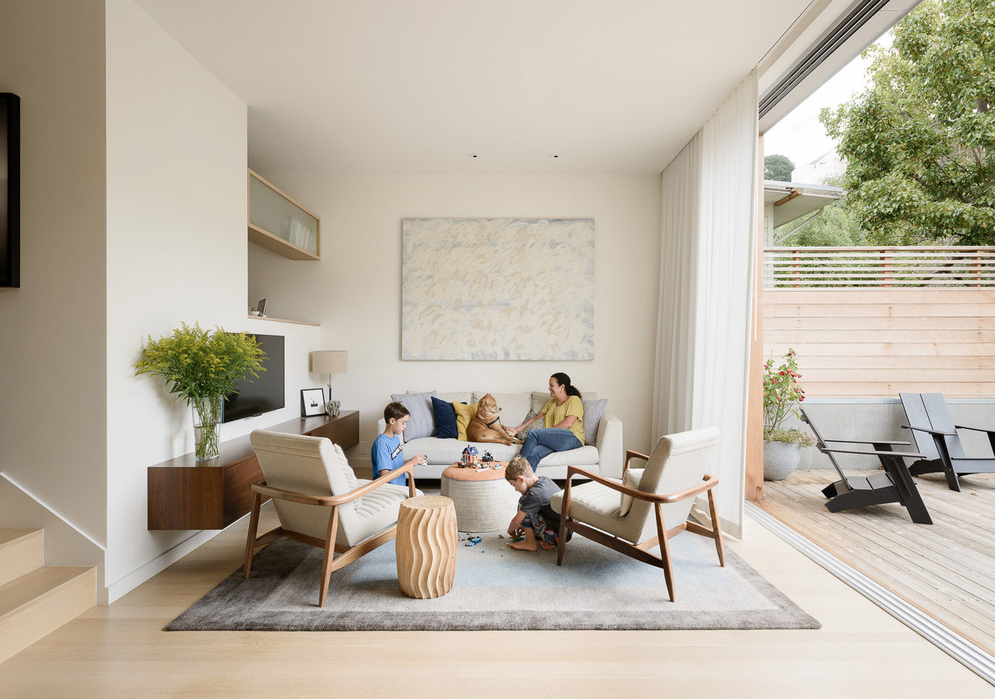 Fitty Wun, Feldman Architecture Feldman Architecture Modern living room