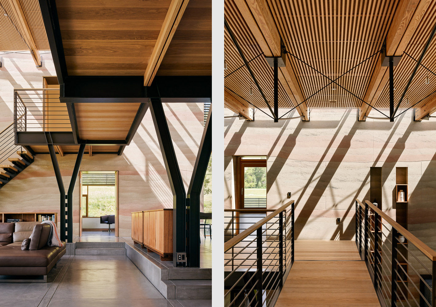 Spring Ranch, Feldman Architecture Feldman Architecture Modern Corridor, Hallway and Staircase