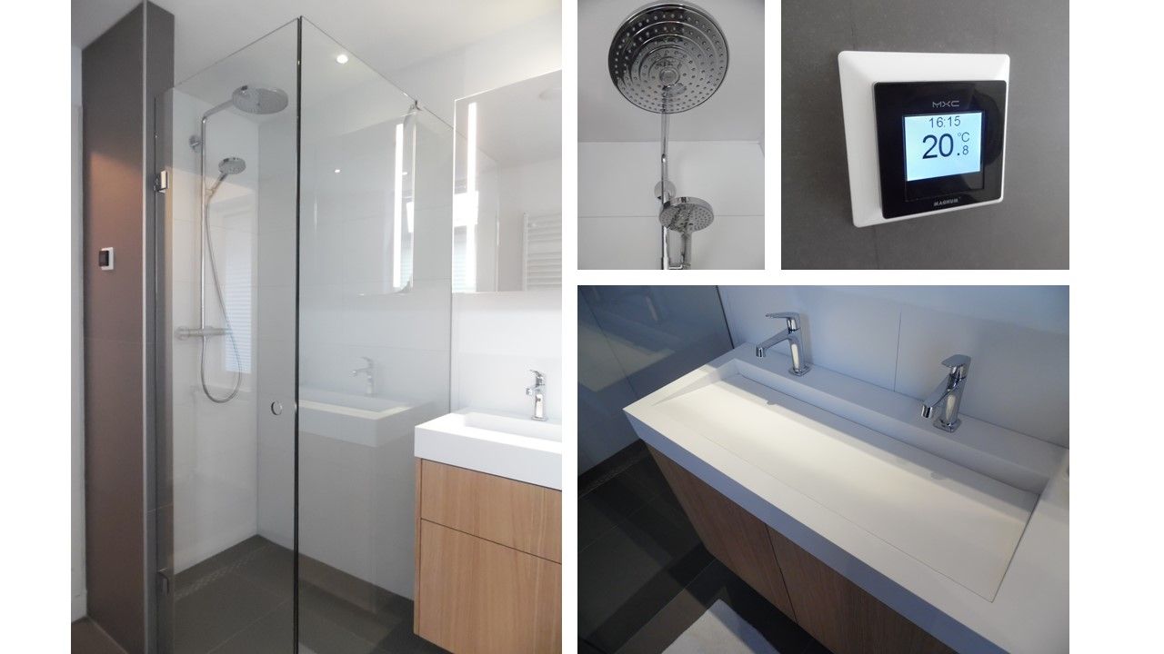 Badkamer karakteristiek jaren 30 woonhuis, Studio'OW Interieurontwerp Studio'OW Interieurontwerp Modern bathroom