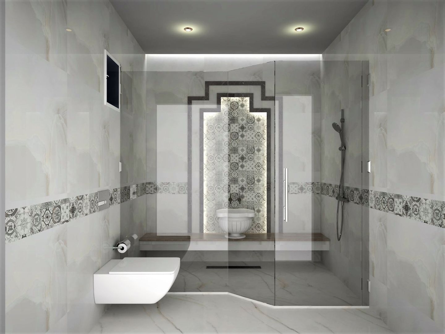 Modern house, Murat Aksel Architecture Murat Aksel Architecture Scandinavian style bathroom Marble