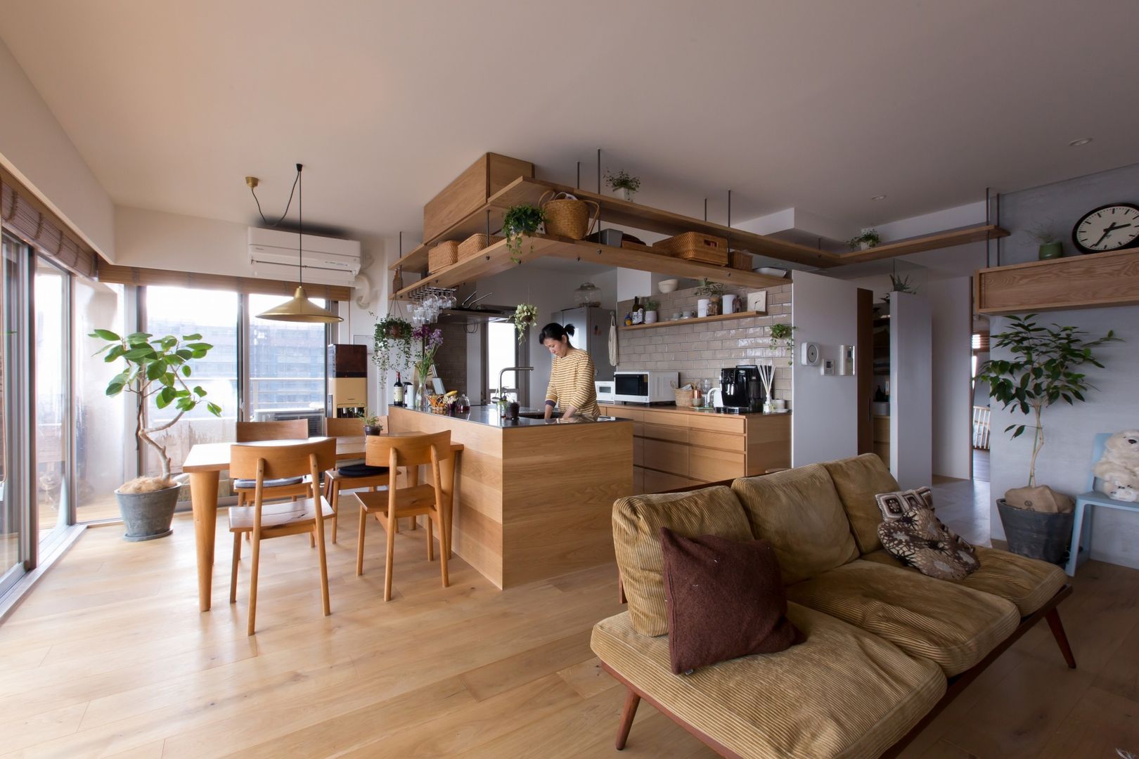 nionohama-apartment-house-renovation, ALTS DESIGN OFFICE ALTS DESIGN OFFICE Кухня Дерево Дерев'яні