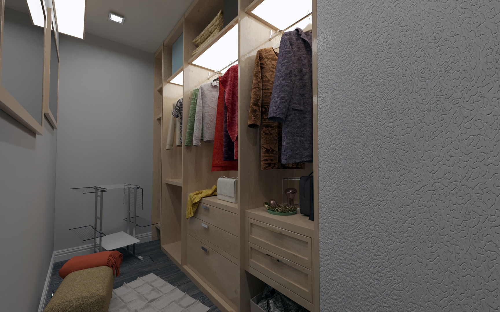 homify Industrial style dressing room