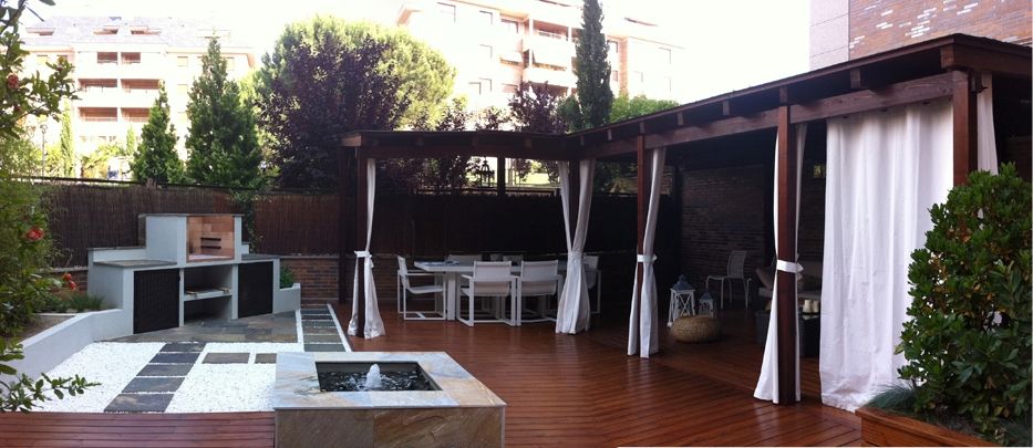 DECORACIÓN PATIO MADRID, La Patioteca La Patioteca Garden لکڑی Wood effect