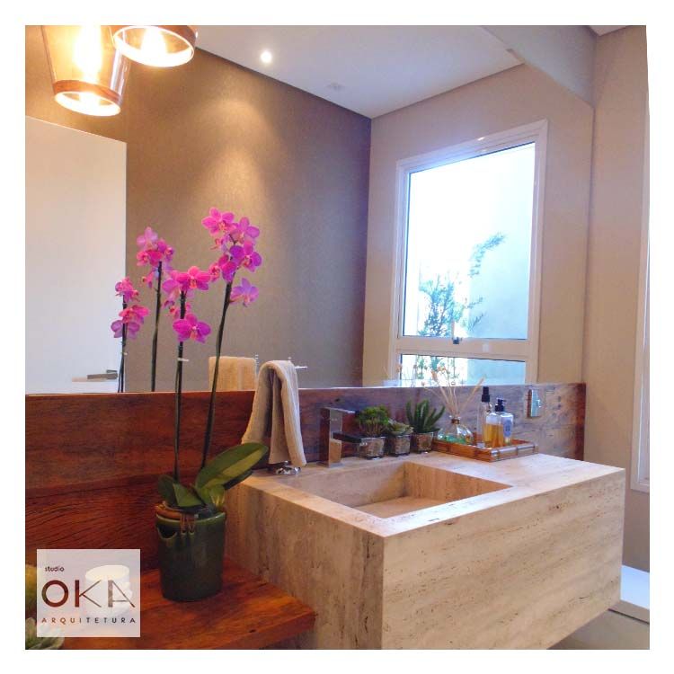 Banheiros e Lavabos, Alessandra Orsi - Studio OKA Arquitetura Alessandra Orsi - Studio OKA Arquitetura Minimalist style bathroom