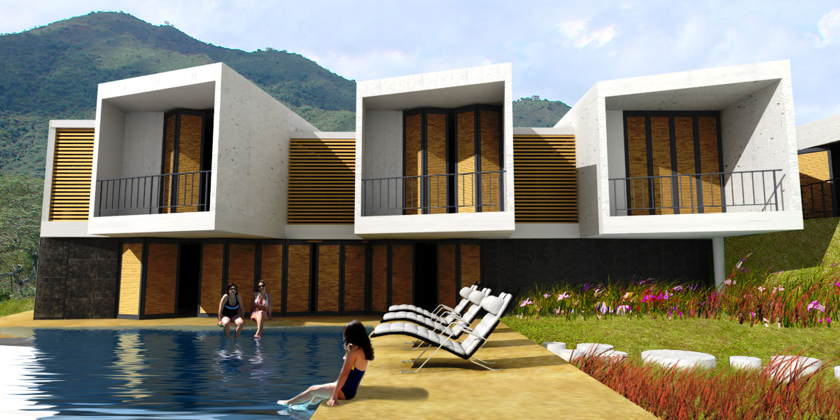 CASA L2_ San Jerónimo - Antioquia @tresarquitectos Casas de estilo minimalista