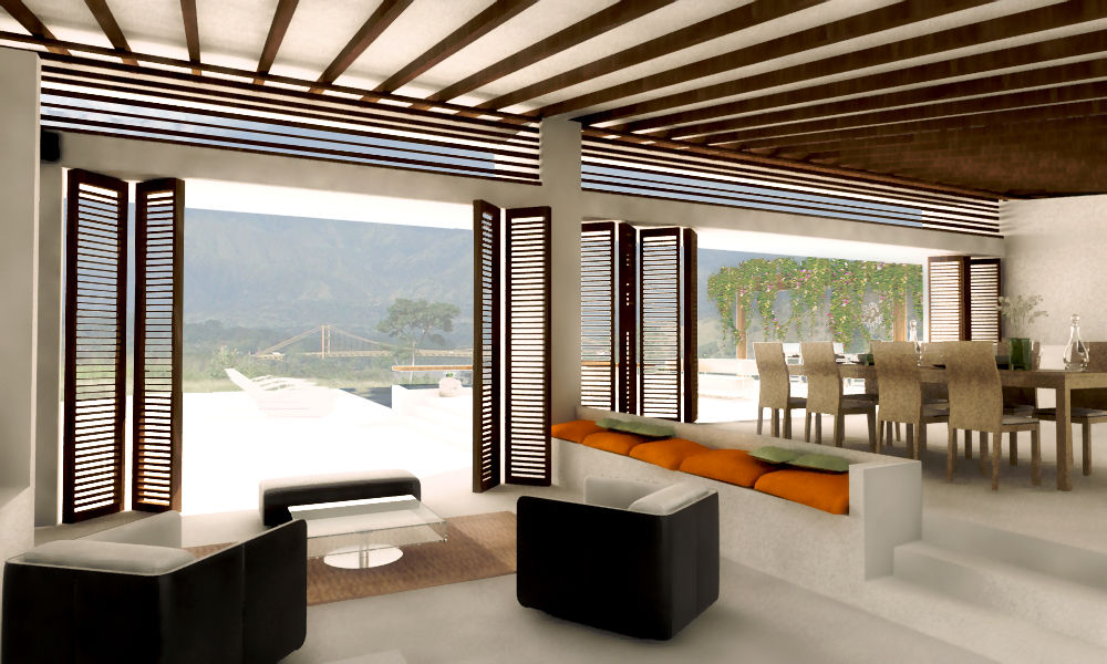 CASA _ M+A _ Santa Fe de Antioquia, @tresarquitectos @tresarquitectos Casas de estilo minimalista