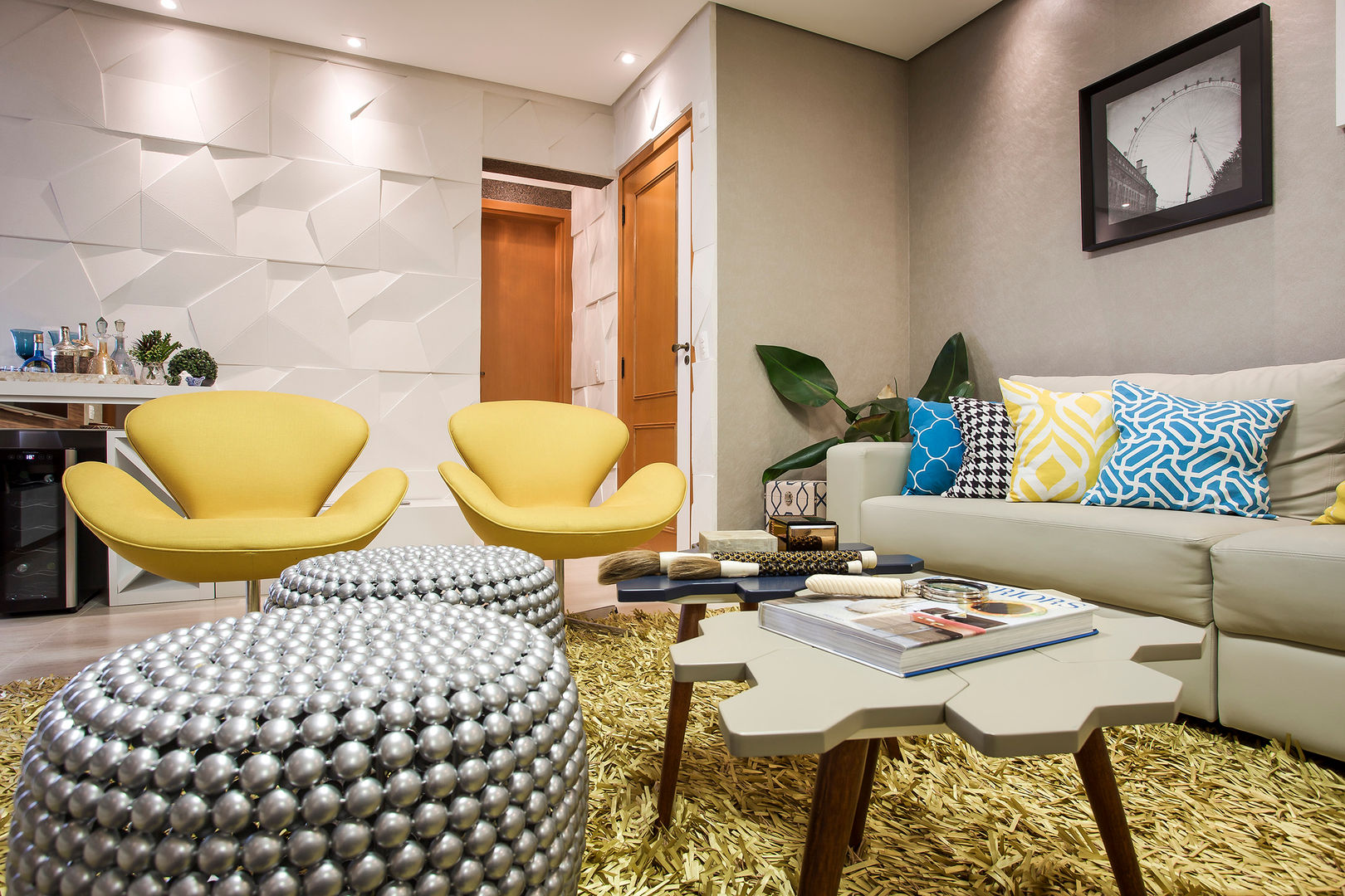 Sala de estar Amanda Pinheiro Design de interiores Salas de estar modernas