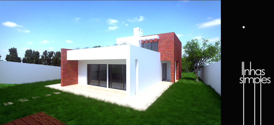Moradia unifamiliar / Dwelling, Linhas Simples Linhas Simples 現代房屋設計點子、靈感 & 圖片
