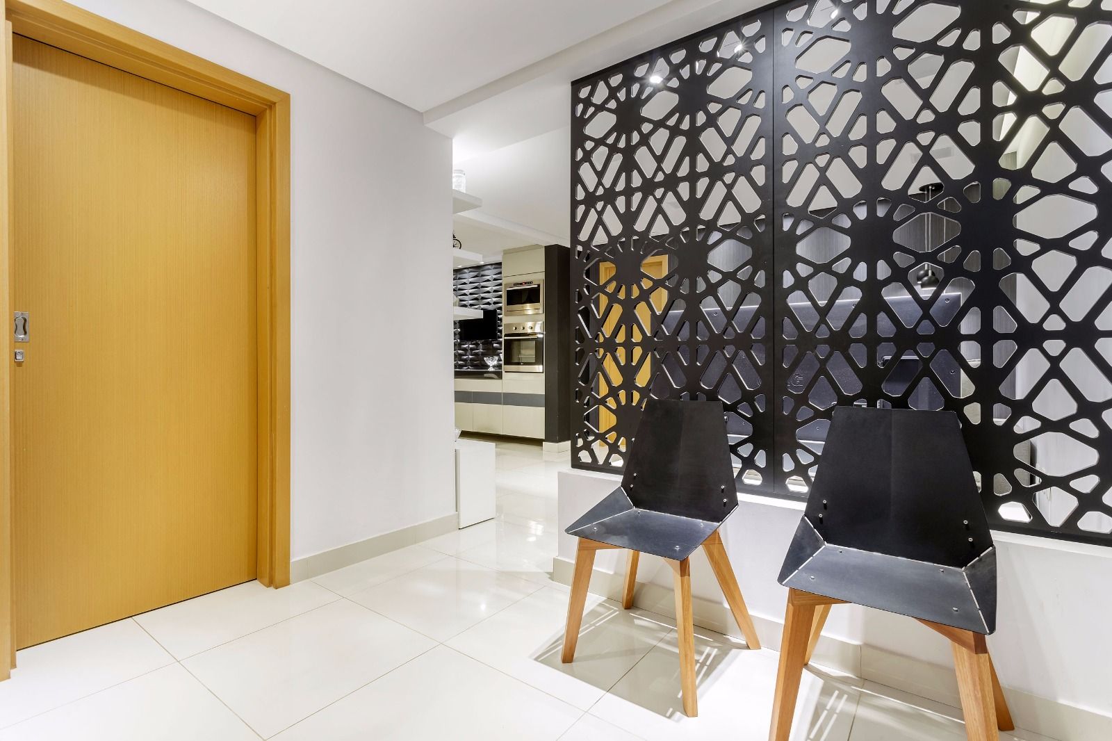 Apartamento PN, Caio Prates Arquitetura e Design Caio Prates Arquitetura e Design Коридор MDF