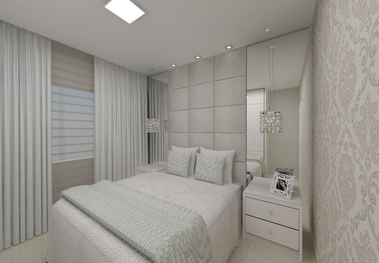 Projeto de Interiores , Aline Bassani Arquitetura Aline Bassani Arquitetura Modern style bedroom