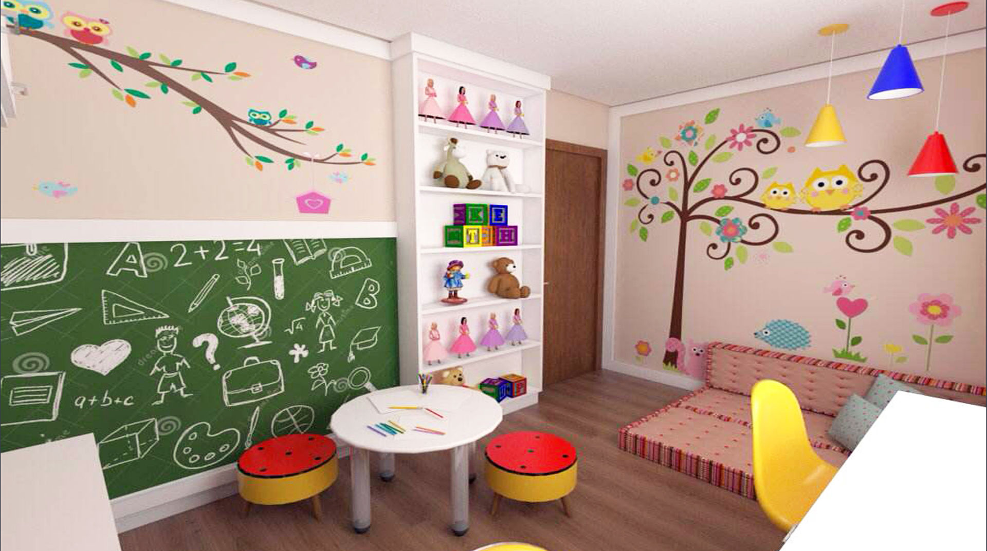 Quartos infantis / jovens, Giovana Lumertz Giovana Lumertz Cuartos infantiles de estilo moderno Tablero DM