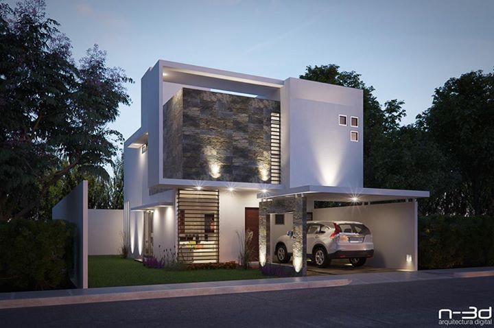 Diseño de vivienda residencial de 150 m2, tercera etapa Fraccionamiento Presidentes II, Comalcalco; Tabasco, FERCO FERCO منازل أسمنت