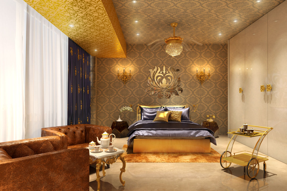 Gold Bedroom AAMRAPALI BHOGLE Classic style bedroom