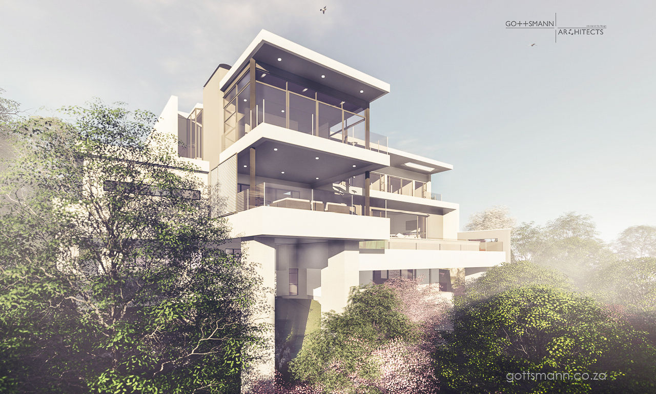 ​Cape Town - House on a Cliff, Gottsmann Architects Gottsmann Architects Moderne huizen