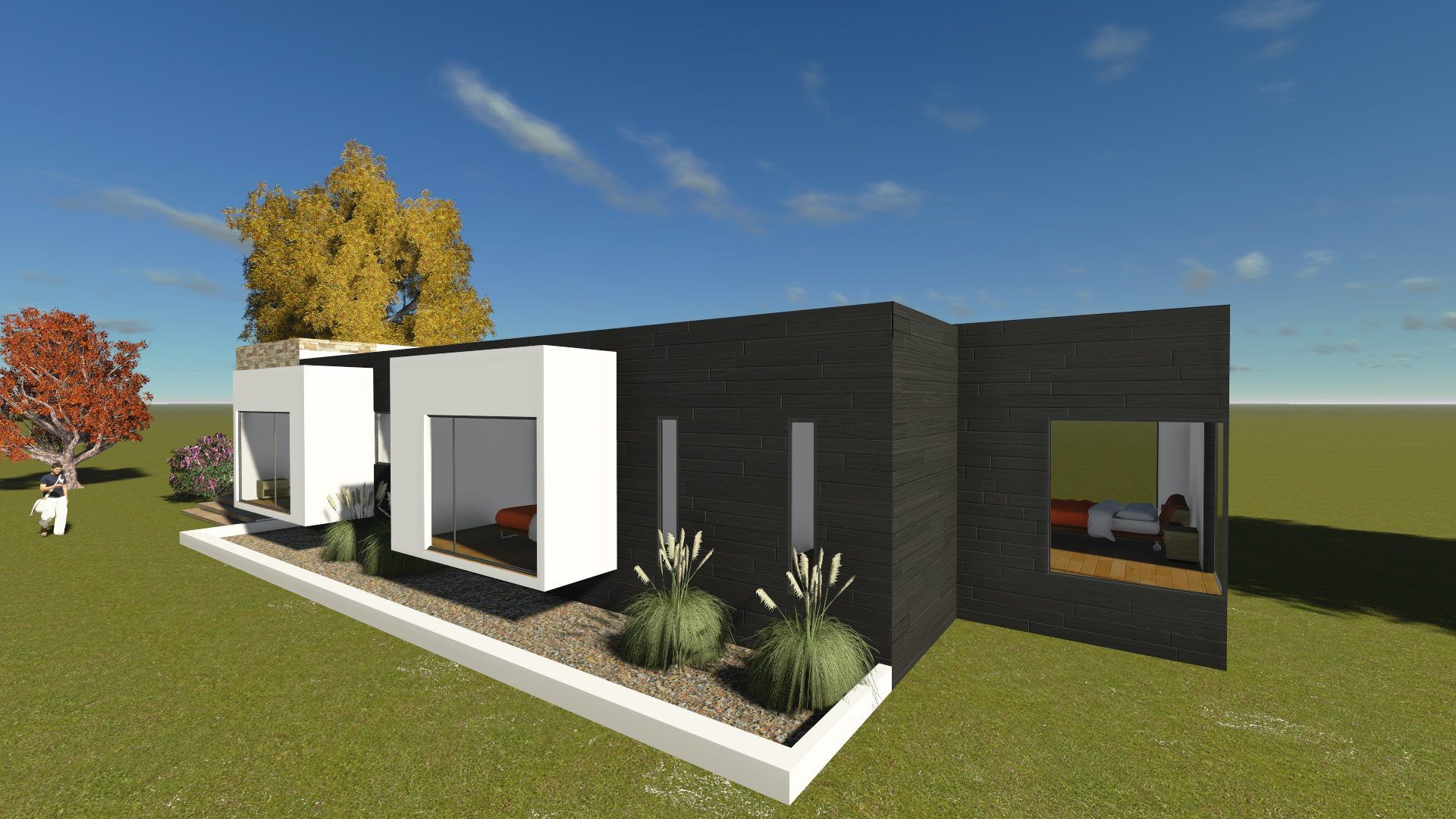 vista 3D modelo vista trasera homify