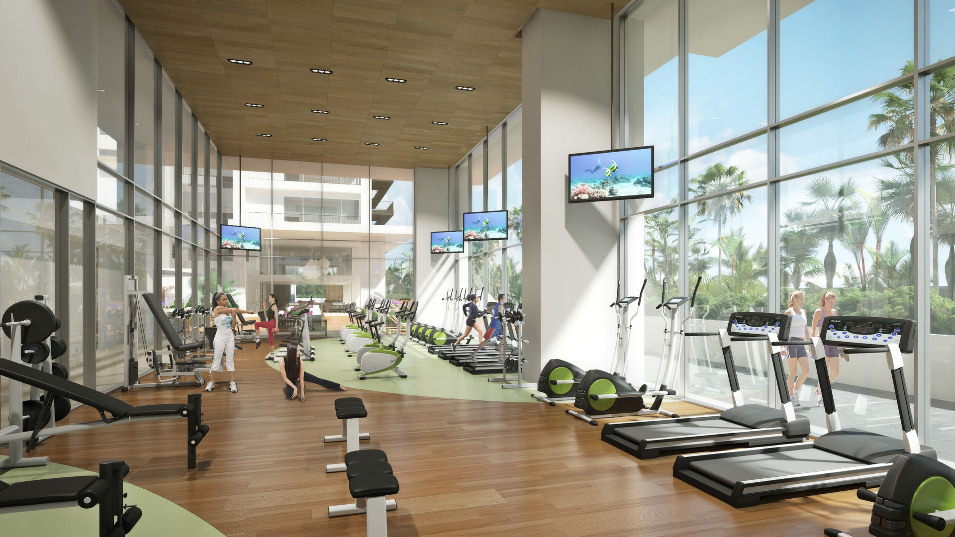 Condominios en Cancún, TaAG Arquitectura TaAG Arquitectura Modern Gym