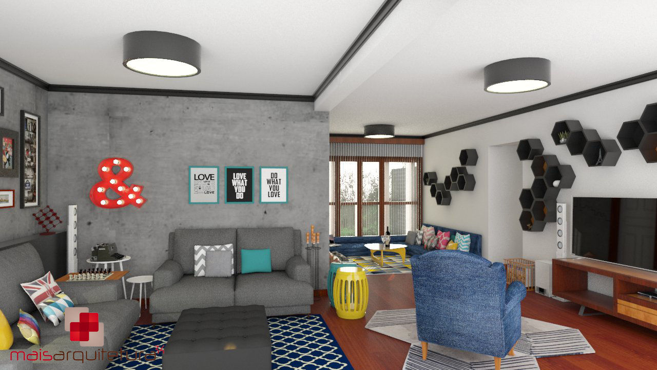 projeto de interiores para renovar, Mais Arquitetura 34 Mais Arquitetura 34 Modern living room
