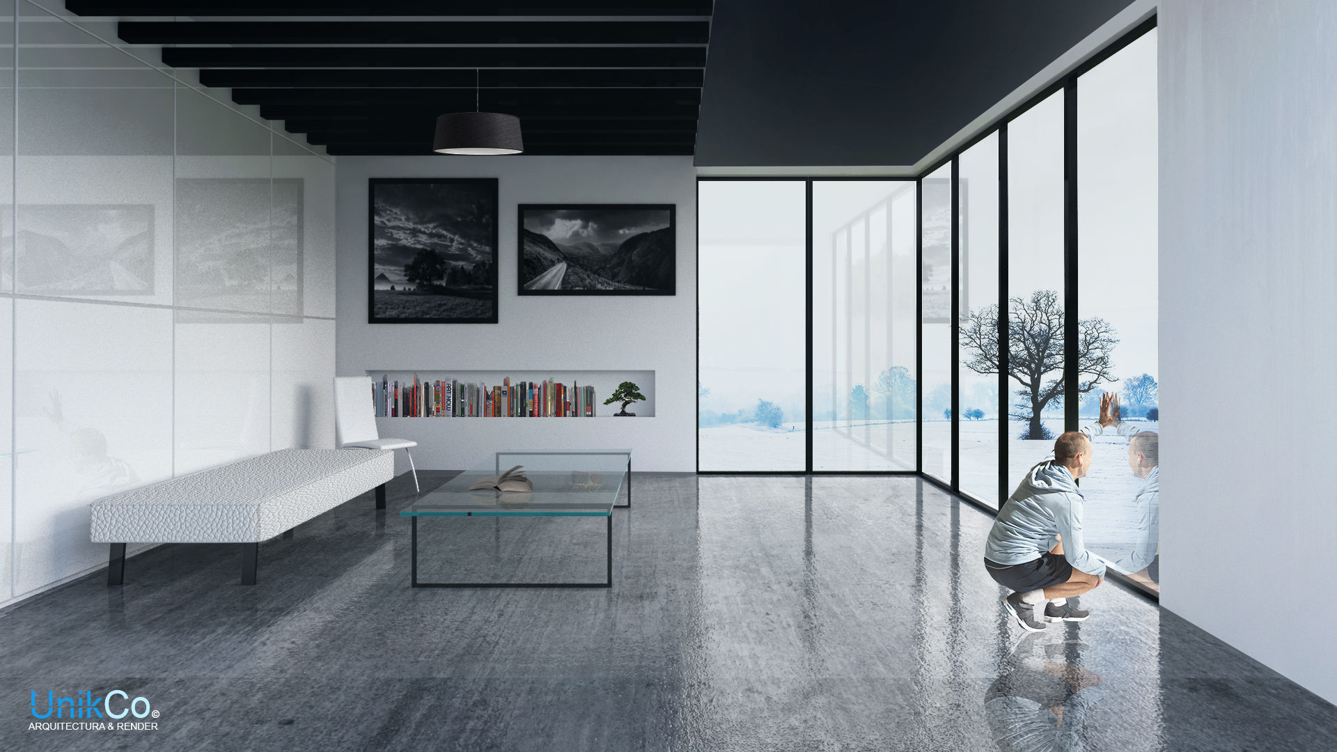 homify Minimalist study/office