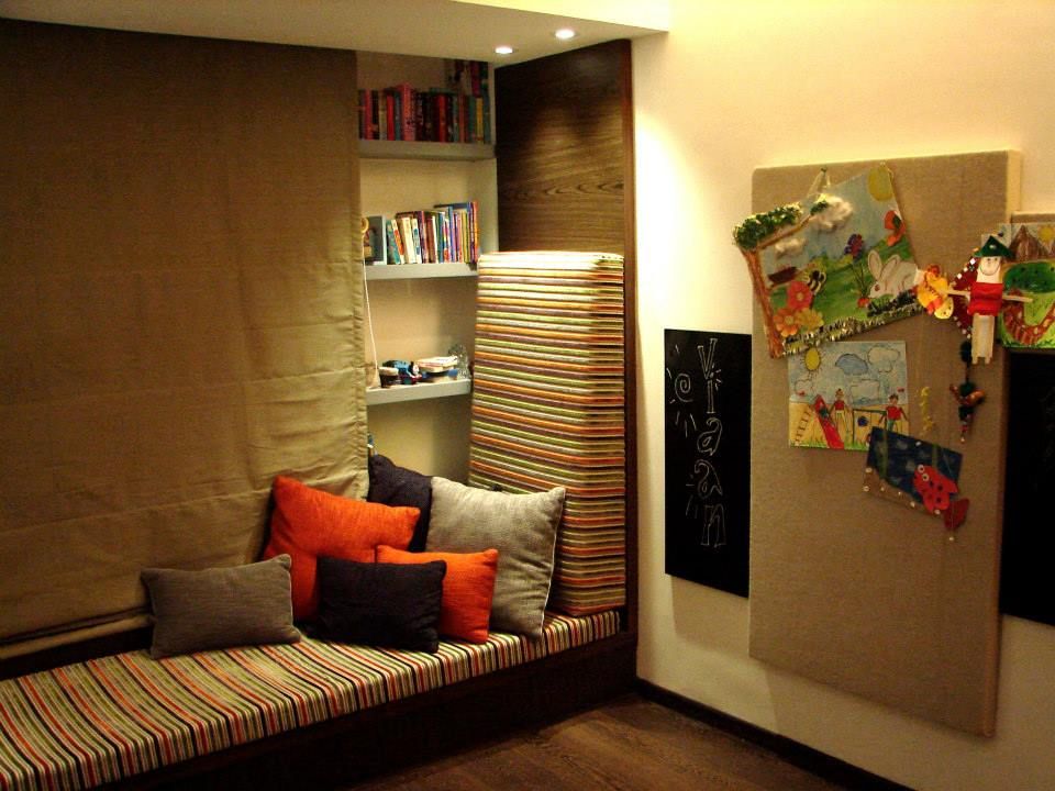 Choudhary Residence, Juhu, Mumbai, Inscape Designers Inscape Designers Eclectische studeerkamer