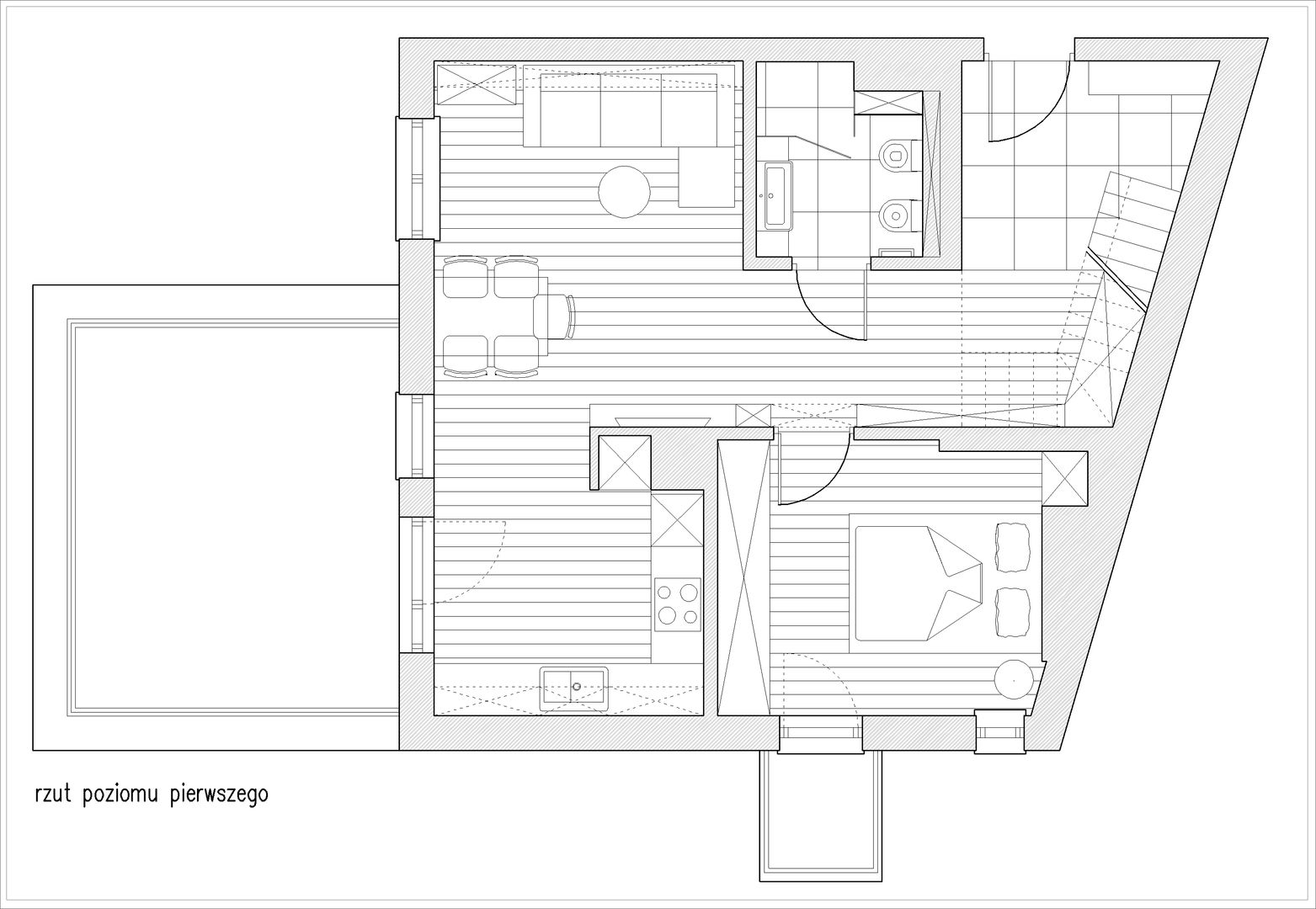 family spot - realizacja, Saje Architekci Joanna Morkowska-Saj Saje Architekci Joanna Morkowska-Saj Scandinavische woonkamers