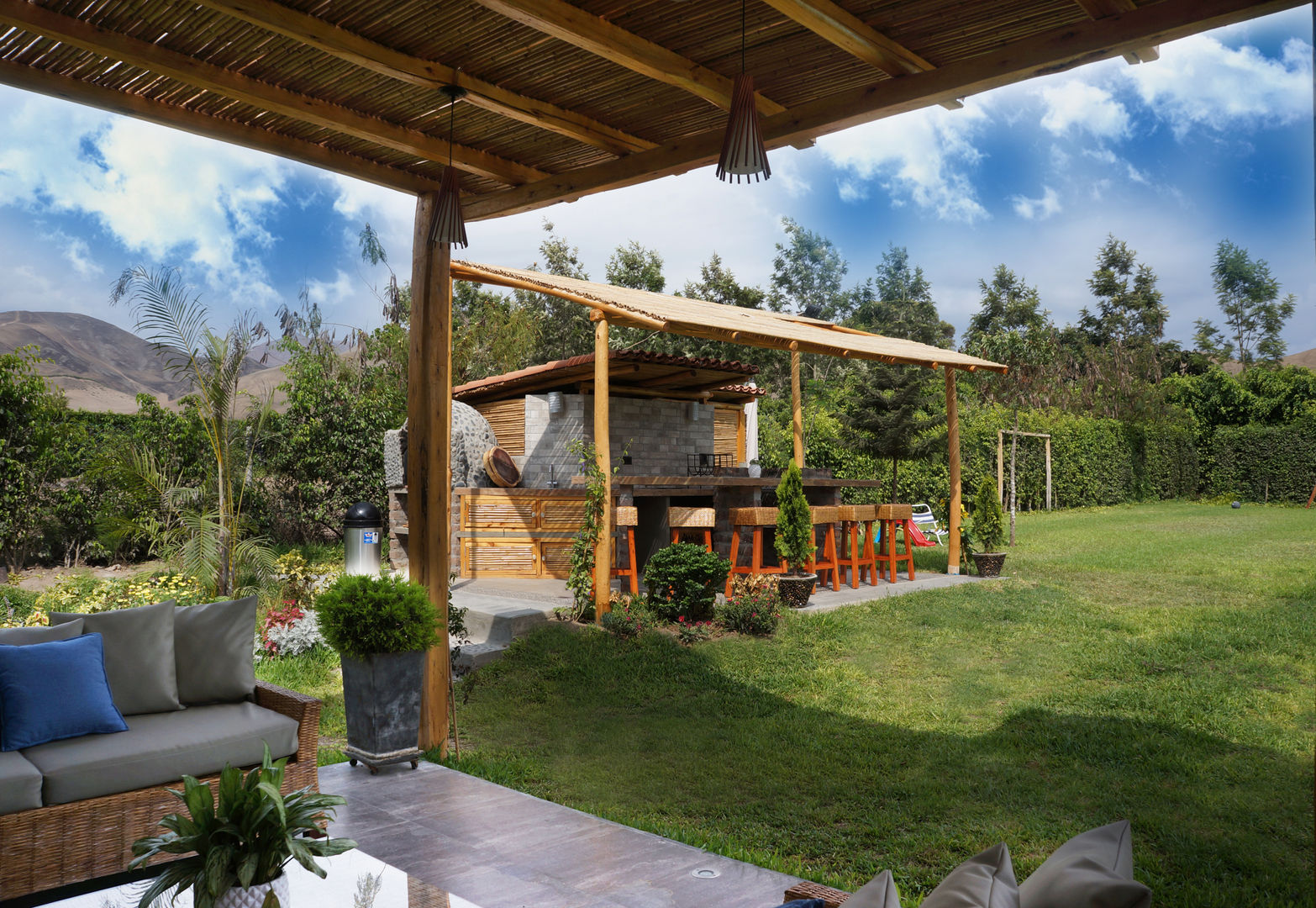 Una CASA DE CAMPO para soñar, malu goni malu goni Jardin rustique