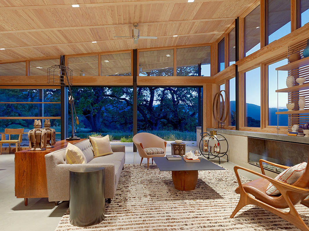 Caterpillar House, Feldman Architecture Feldman Architecture Modern living room