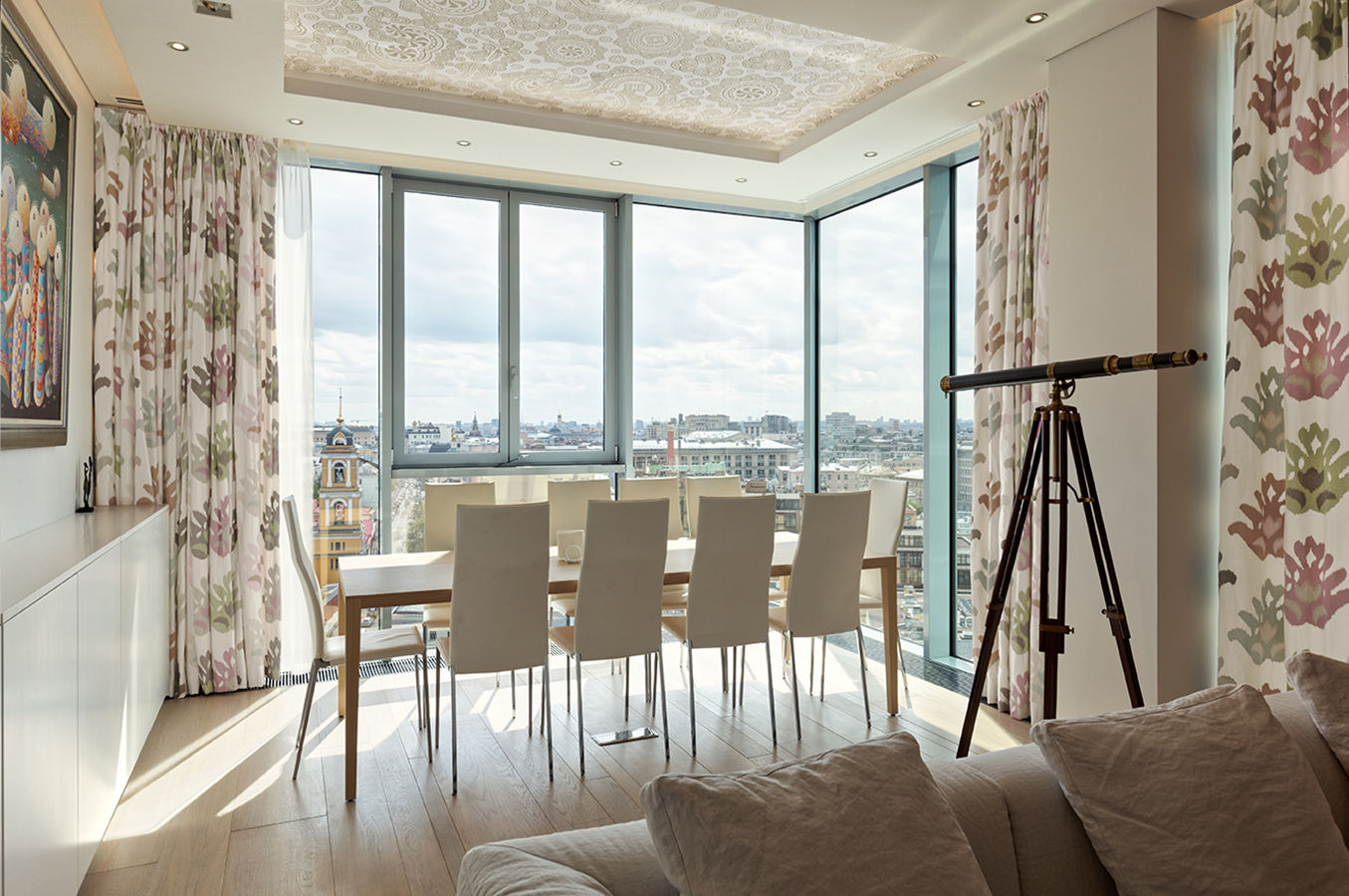 Апартаменты в ЖК Легенда Цветного, Elena Potemkina Elena Potemkina Minimalist dining room