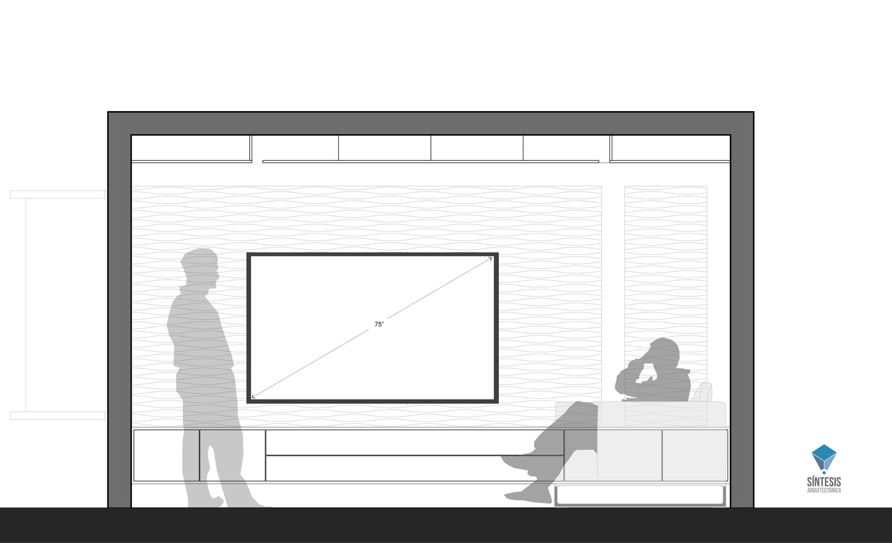 Modernización Sala TV., Síntesis Arquitectónica ® Síntesis Arquitectónica ®