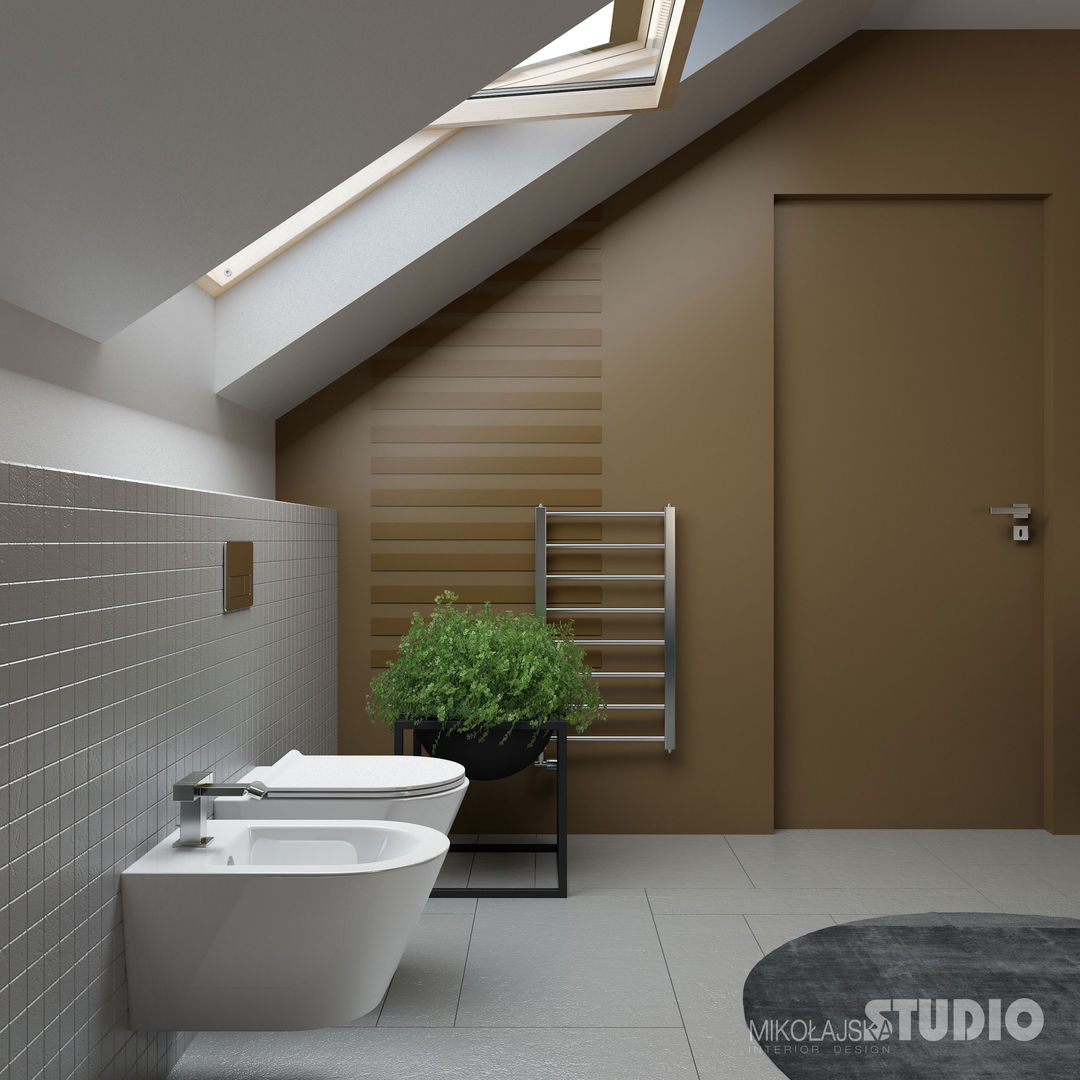 Villa auf der Unrugstraße, MIKOLAJSKAstudio MIKOLAJSKAstudio Modern Banyo