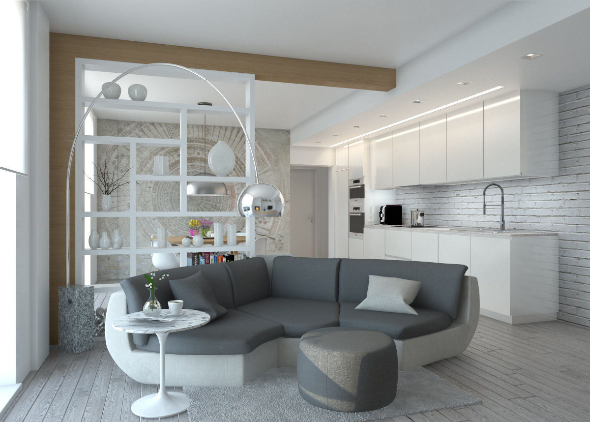 Progetto appartamento, Silvana Barbato Silvana Barbato Livings de estilo moderno