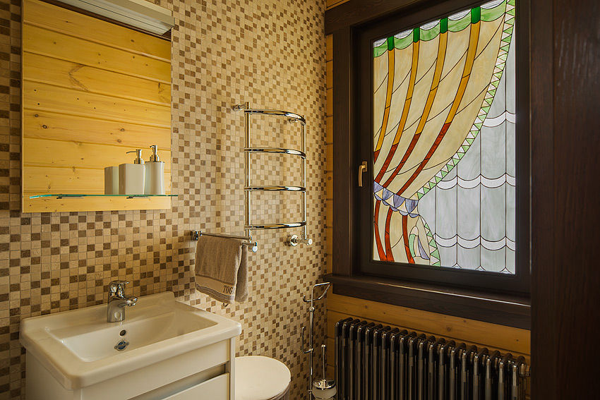 Дом и баня в поселке Гавриково, МО., ItalProject ItalProject Country style bathroom
