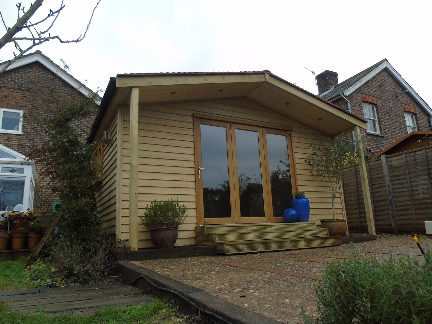 Pitched Roof Garden Office with Storage Miniature Manors Ltd Rustic style study/office garden room,summerhouse,garden office,workshop