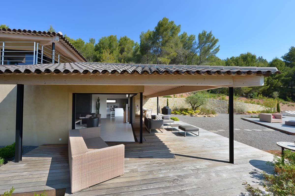 Création Maison / Le Tholonet, Atelier Jean GOUZY Atelier Jean GOUZY Mediterranean style houses